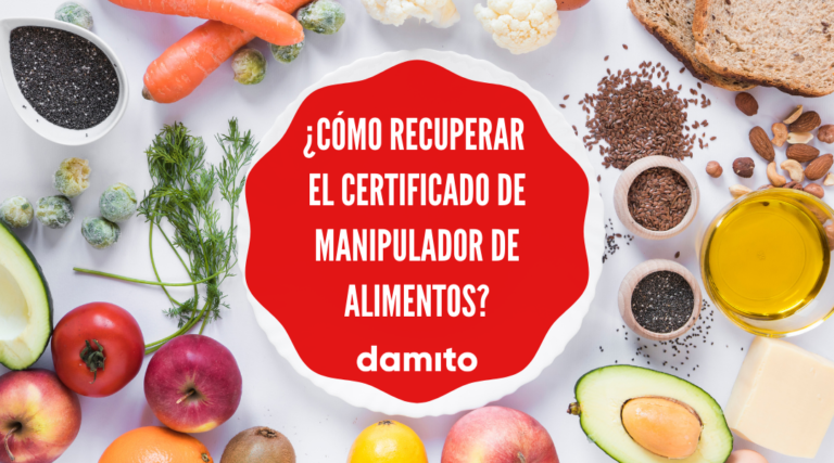 En Damito, Formación de Calidad online, te enseñamos cómo recuperar el certificado de manipulador de alimentos