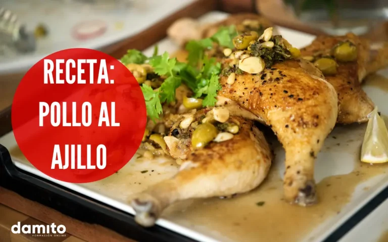 como cocinar pollo al ajillo receta fácil